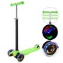Hikole Monopattino per bambini con 3 ruote, altezza regolabile, per bambini e bambine, 3 – 12, luce LED lampeggiante, ruote in