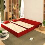 Baldiflex Divano Letto 3 Posti Modello TreTris Rivestimento Sfoderabile e Lavabile, Colore Rosso Cardinale