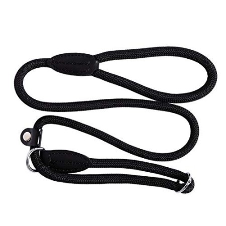 dibea Guinzaglio retriever guinzaglio per cani guinzaglio formazione 120 cm lunghezza Nero