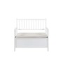 AC Design Furniture Thomas Panca, Legno, Bianco, 48 x 90 x 85 cm
