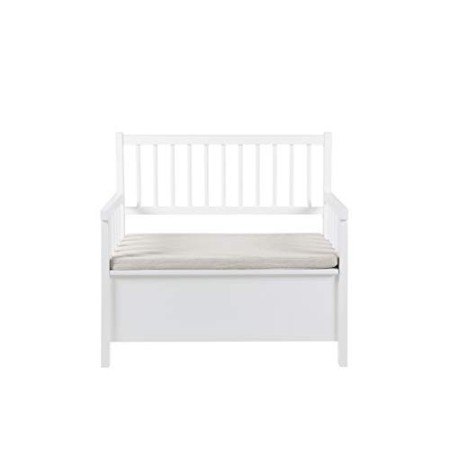AC Design Furniture Thomas Panca, Legno, Bianco, 48 x 90 x 85 cm