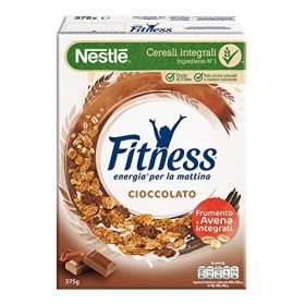 FITNESS Cereali con Frumento e Avena Integrali e Fiocchi Ricoperti di Cioccolato, 8 Confezioni da 375 g
