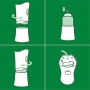 Airwick Profumatore per Ambienti Spray Automatico Freshmatic - 1 Confezione con 4 Diffusori e 4 Ricariche, fragranza Pure Profum