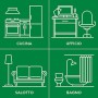 Airwick Profumatore per Ambienti Spray Automatico Freshmatic - 1 Confezione con 4 Diffusori e 4 Ricariche, fragranza Pure Profum
