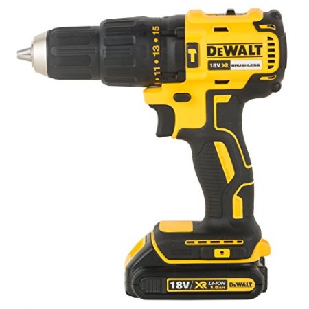DᴇWALT DCD778S2T-QW Trapano Avvitatore, 2 velocità a Percussione, Motore Brushless con Doppia Batteria in Valigetta, 1.5 W, 1