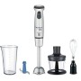 Moulinex Infiny Force Ultimate DD87KD Frullatore ad Immersione, 3 Accessori + Tritaghiaccio, 25 Velocità + Turbo