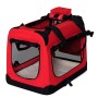 dibea Borsa trasportino per cani Scatola pieghevole per animali borsa per cani (M) 60x42x44 cm Rosso