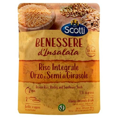 Riso Scotti Riso Integrale, Orzo e Semi di Girasole, 250g