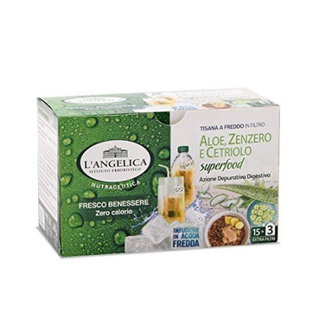 L'Angelica Tisana A Freddo Aloe Zenzero E Cetriolo - 400 gr