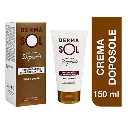 Dermasol Crema Doposole, Prolunga l'Abbronzatura e Favorisce la Produzione di Melanina - 150 ml