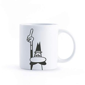 Bialetti Y0TZ105 Mug Omino Cilindrica, Porcellana