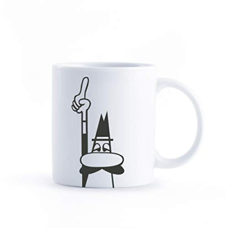 Bialetti Y0TZ105 Mug Omino Cilindrica, Porcellana