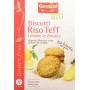 Germinal Bio Biscotti Riso Teff Limone e zenzero- 8 confezioni da 250 gr - 2000 gr, Senza glutine