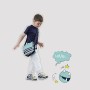 Lassig Borsa A Tracolla per Bambini, per Asilo o Tempo Libero con Mini Tasca Portaoggetti e Tasca con Zip, Moschettone e Targhet