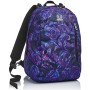 Zaino Reversibile Invicta , Twist Eco-Material, Blu, 2 in 1 in Fantasia e Tinta Unita, Scuola & Tempo Libero