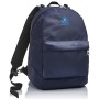 Zaino Reversibile Invicta , Twist Eco-Material, Blu, 2 in 1 in Fantasia e Tinta Unita, Scuola & Tempo Libero