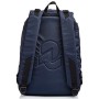 Zaino Reversibile Invicta , Twist Eco-Material, Blu, 2 in 1 in Fantasia e Tinta Unita, Scuola & Tempo Libero