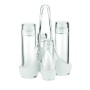 Guzzini Menage Set Olio Aceto Sale e Pepe Glam/Vintage, Trasparente, 18.5 x 14 x h24 cm