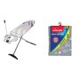 Vileda Reflect Plus ASSE da Stiro Total, ASSE da Stiro con Presa Elettrica & Premium 2 in 1 Copriasse da Stiro, con Superficie R