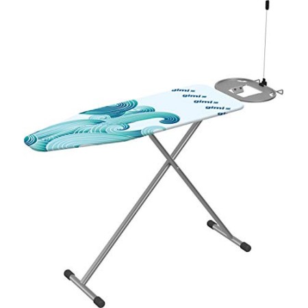 GIMI Ultra Fresco ASSE da Stiro con Copriasse Antibatterico, Misura L, Acciaio, Azzurro, L