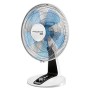 Rowenta VU2640 Silence Extreme Ventilatore da Tavolo, 3 Velocità, Turbo Boost, 40 cm, 70 W, 45 Decibel, Nero, Blu, Bianco
