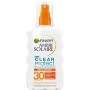 Garnier Ambre Solaire Spray Ideal Bronze, Clear Protect IP30, Protezione Spray Trasparente, con Betacarotene di Origine Naturale