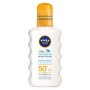 NIVEA SUN Spray Solare Kids Sensitive Protect & Play FP50+ in Flacone Spray da 200 ml, Protezione Solare senza Profumo, Crema So