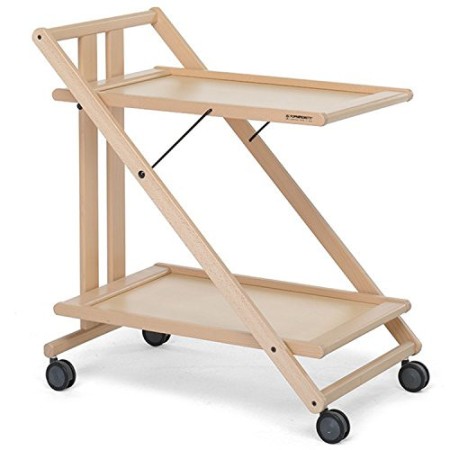 Foppapedretti Sprint Carrello Portavivande, Portata massima 5kg/ripiano, Naturale