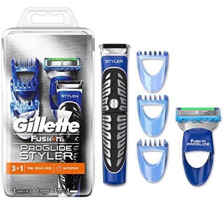 Gillette Fusion Proglide Styler Rasoio Regolabarba 3 in 1, Confezione da 1 Lametta e 3 Regolatori di Lunghezza Intercambiabili