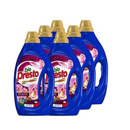 Bio Presto Liquido Aromaterapia Orchidea Detersivo Lavatrice - 6 x 19 Lavaggi, (114 lavaggi)