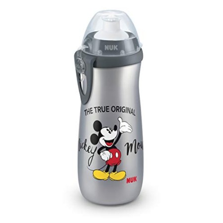 NUK Disney Sports Cup tazza biberon | con ugello di sollevamento | Senza BPA | 450 ml | Mickey Mouse