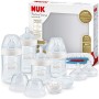 NUK Nature Sense Perfect Start set biberon | 0-18 mesi | 4 biberon con sistema Anti-Colica, succhietto, spazzola per biberon e m