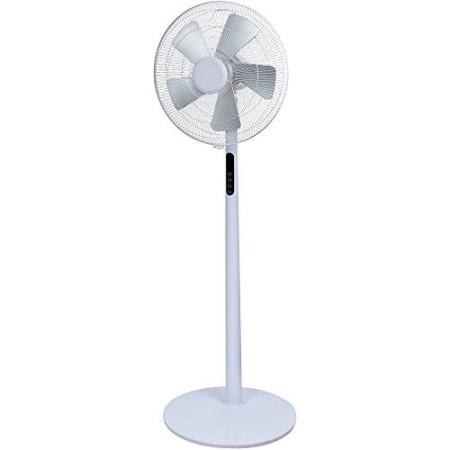 Ardes AR5D42PRW SILVERADO 42PRW Ventilatore a Piantana 5 Pale 40 cm Silver 3 Livelli di Velocità con Telecomando e Timer Comand