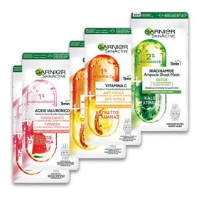 Garnier Maschera in Tessuto Ampolle, 5 Maschere in Tessuto, Ognuna con un Effetto Diverso, Confezione da 5