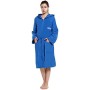 Cressi Microfibre Sport Bathrobe - Accappatoio Sportivo in Microfibra, Adulto Unisex, Blu, S