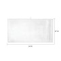 iDesign Spa 6, Morbido Asciugamani in Cotone al 100%, Set di Teli da Bagno con 2 esemplari per Ogni Misura, Bianco, Grandi 137,0