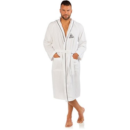Cressi XVA823003, Accappatoio in Cotone Premium Unisex, Bianco, M
