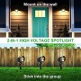 Luci da Giardino 7W COB, CLY Faretti da Giardino led, 800LM Bianca Calda 3000K, IP66 Impermeabile Lampada per Esterni, AC85-265V