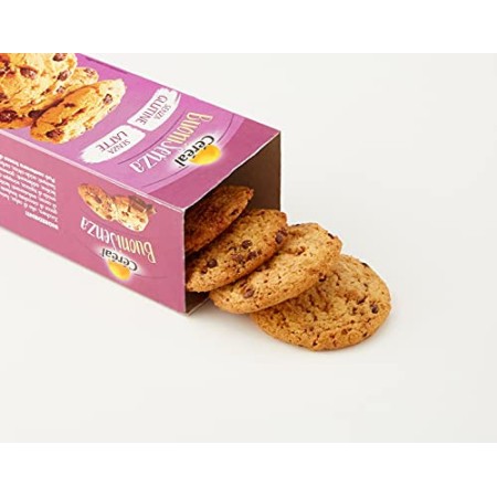 Cookie Céréal 187514 Buoni senza - senza Glutine - senza Latte - Biscotti Gocce Cioccolato con Cacao Utz