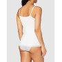 Marchio Amazon - Iris & Lilly Canotta con Pizzo Body Natural Donna, Pacco da 2, Multicolore (White/Black), S, Label: S