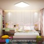 Oeegoo 24W LED Plafoniera, Lampada da soffitto quadrata IP44 Impermeabile Illuminazione 2050LM LED Lampada per Soggiorno Sala da