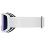 SALOMON AKSIUM, Maschera da Sci Unisex Adulto, Bianco/Universal Mid Blue, S/M