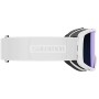 SALOMON AKSIUM, Maschera da Sci Unisex Adulto, Bianco/Universal Mid Blue, S/M