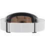 SALOMON AKSIUM, Maschera da Sci Unisex Adulto, Bianco/Universal Mid Blue, S/M