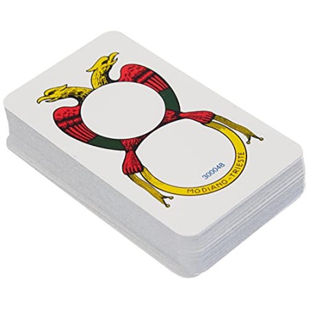 Modiano- Carte da Gioco del 150° Anniversario, Colore Napoletane Marroni, 300082