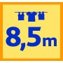 Vileda Stendibiancheria da soffitto Highline 140, con 6 Raggi (8,5 m)