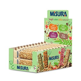 Misura Snack Cereali Fibrextra | Barrette Cereali, Avena, Riso, Mais e Cioccolato | Confezione da 405g