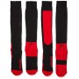 Head Kneehigh Ski Socks (2 Pack) Calze da sci, nero/rosso, 39/42 (Pacco da 2) Unisex-Adulto