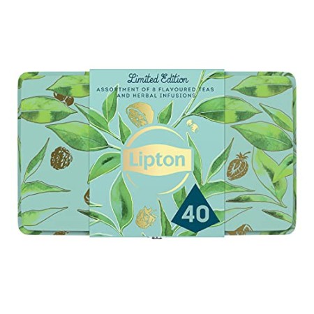 Lipton confezione regalo con varietà di té selezionate – 40 filtri (5 filtri x 8 varietà)