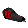 Wilson JUNIOR 3-pack, Borsa Da Tennis black/red